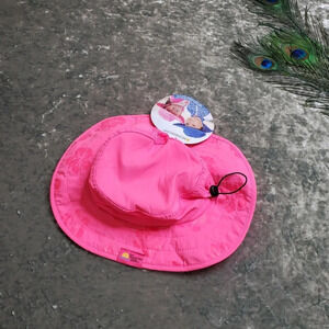 Sun Protection Zone Pink Floral Kids Hat